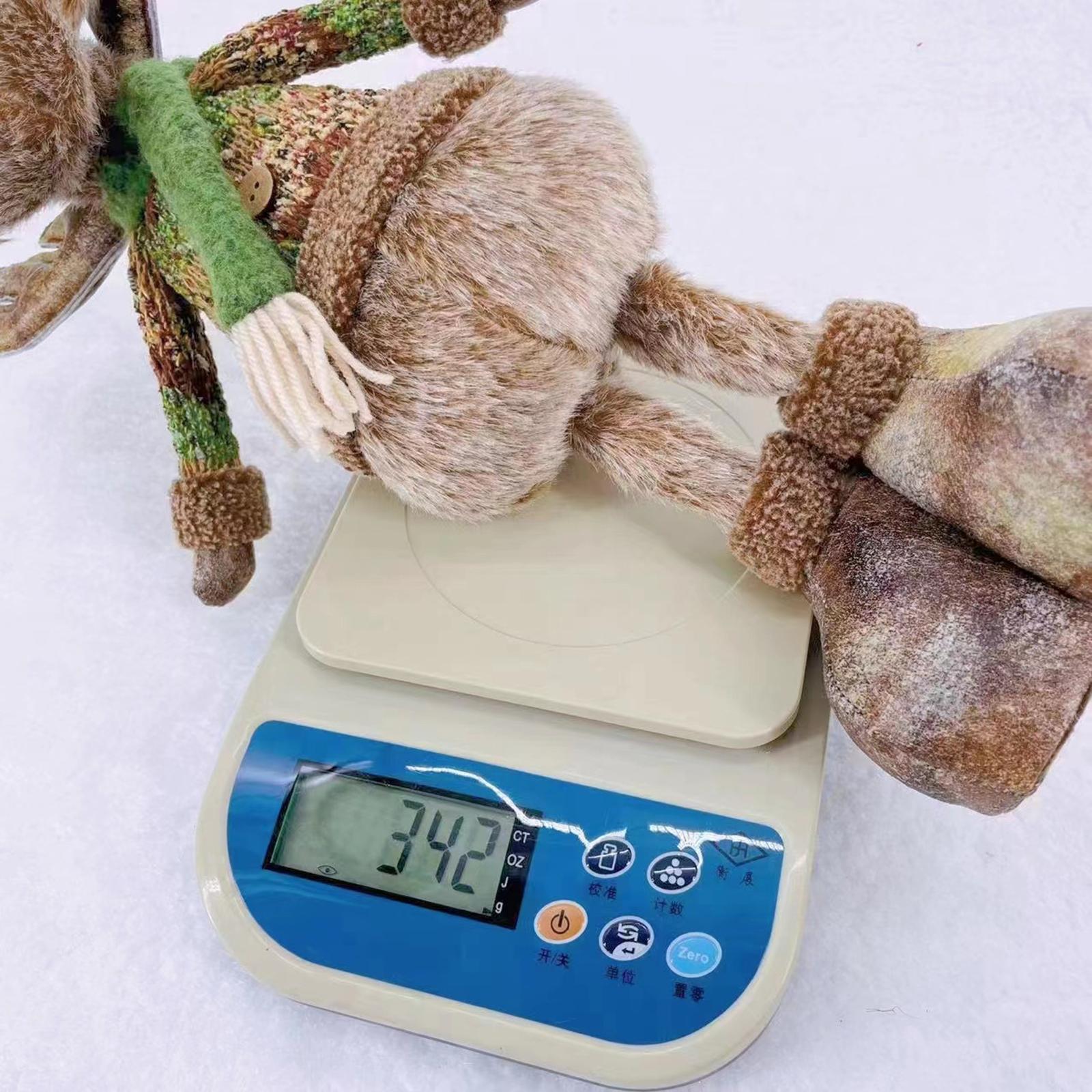 Christmas Reindeer Plush Toy Sculpture Hanging for Table Bedroom Decor