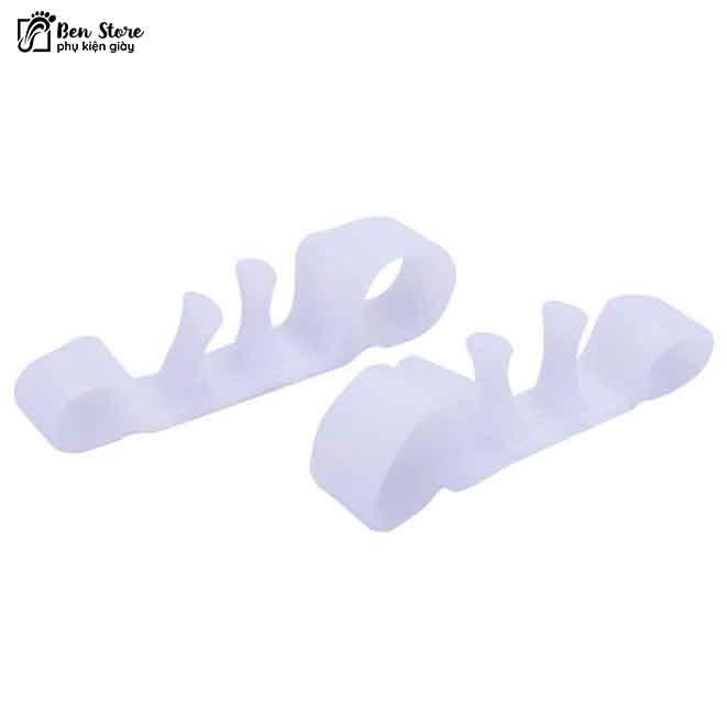 1 cặp Gel Silicone Dụng Cụ Tách 5 Ngón Chân Bunion Điều Chỉnh Chứng Vẹo Ngón Chân #Sil73