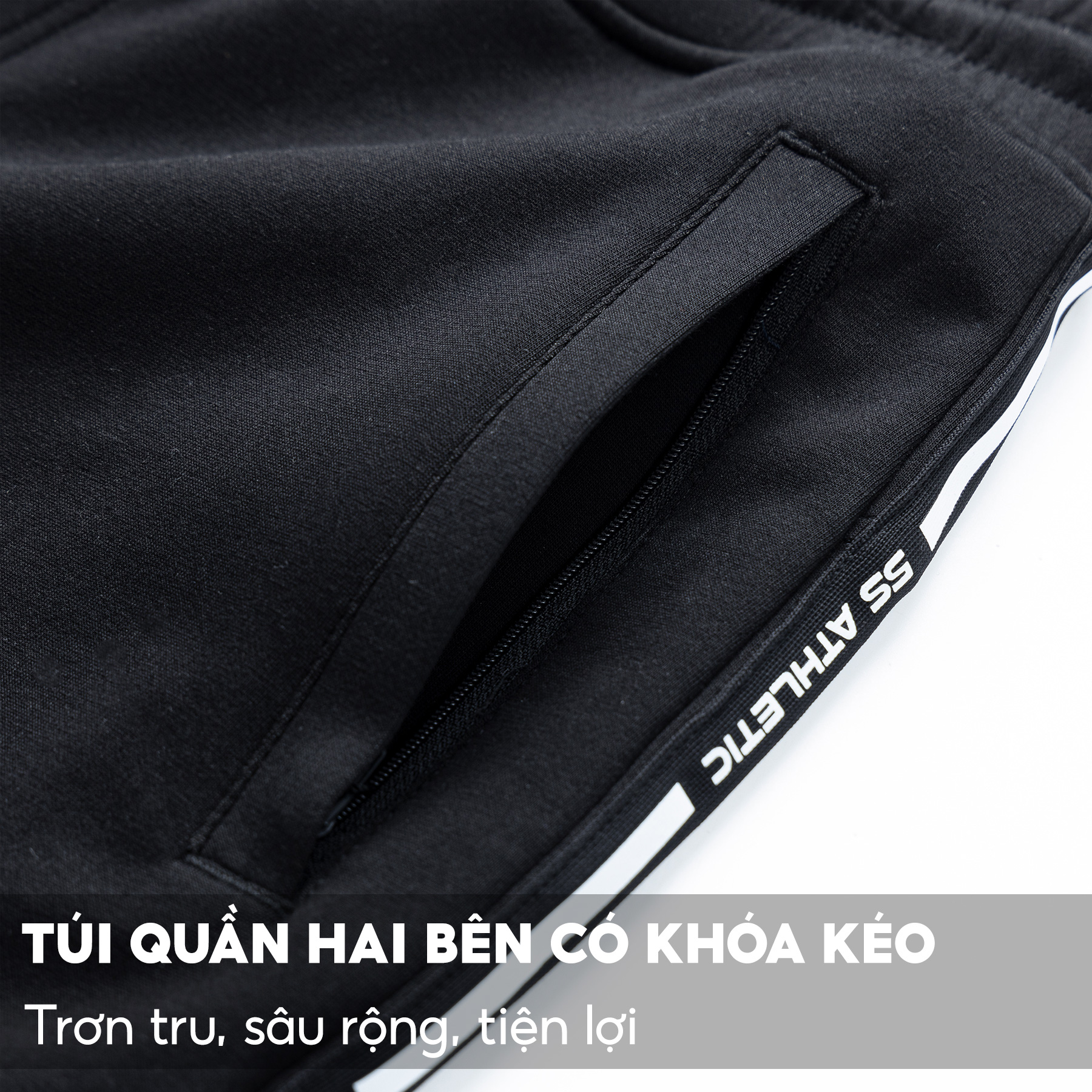 Bộ Quần Áo Nỉ Thể Thao Nam 5S FASHION ATHLETIC Cotton, Phom Ôm Vừa Vặn, Thiết Kế Khỏe Khoắn, Năng Động (BNI23004)