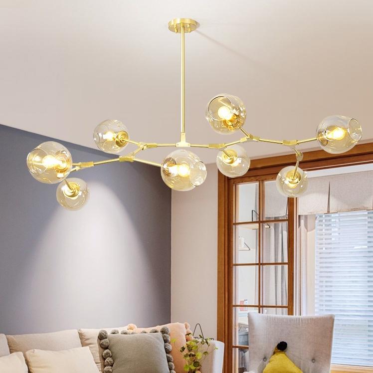 Đèn chùm ALPHA phong cách hiện đại, sang trọng, độc đáo - kèm bóng LED chuyên dụng.