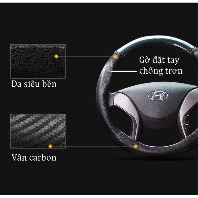 Bọc vô lăng CARBON phối da đủ các hãng xe