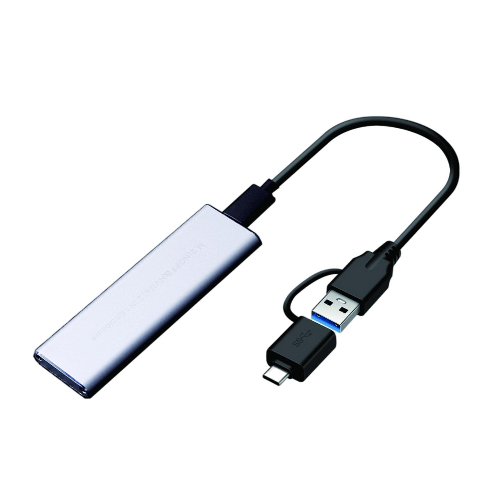 M.2    Enclosure Adapter USB C Case Dual Protocol