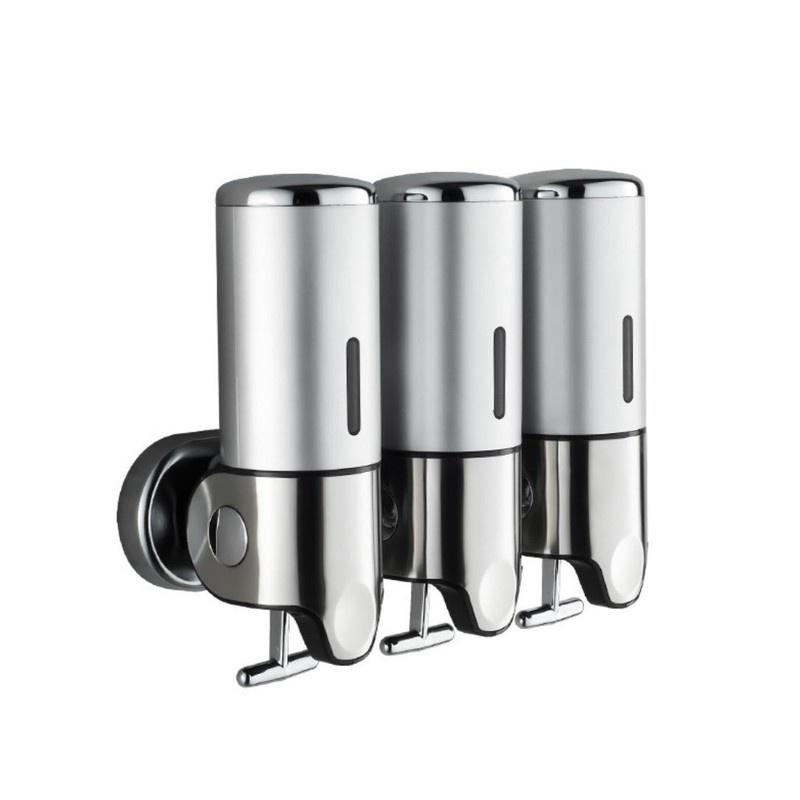 Bình treo tường lấy xà phòng dầu gội sữa tắm Hotel Lux Bathroom - set 3 bình