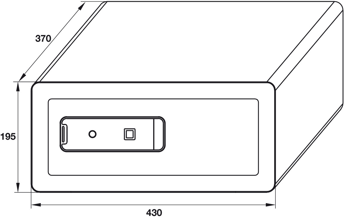 KÉT SẮT VÂN TAY HAFELE SB-900/836.28.390 - HÀNG CHÍNH HÃNG