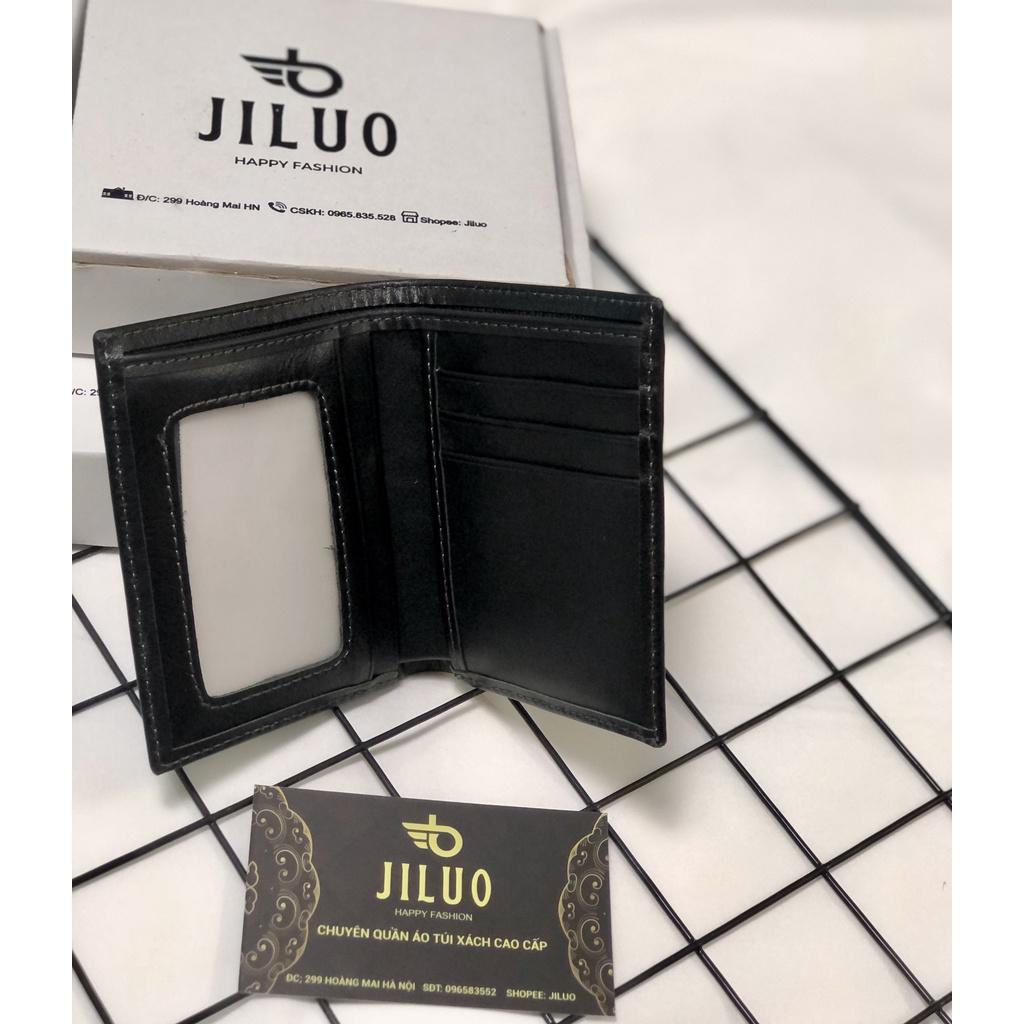 Ví da nam cao cấp Jeep JILUO Da Bò Thật JiLuo chống chày xước đựng tiền ảnh thẻ làm quà tặng