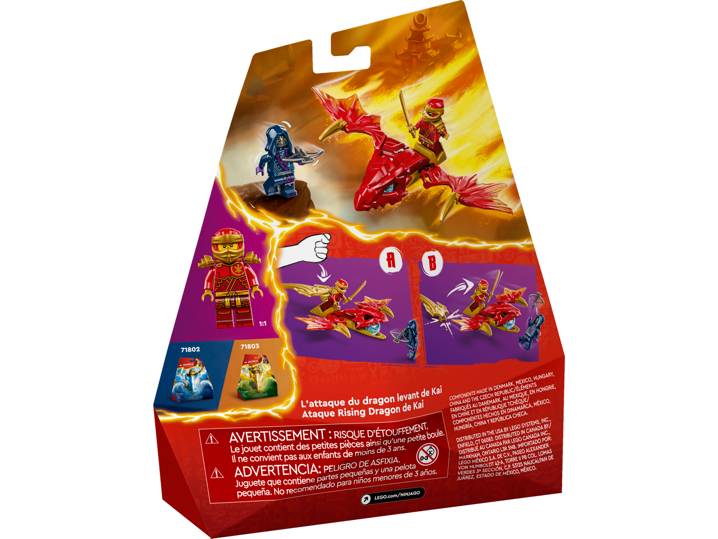 Đồ Chơi Lắp Ráp Bệ Phóng Rồng Thần Của Kai - Kai's Rising Dragon Strike - Lego Ninjago 71801 (24 Mảnh Ghép)