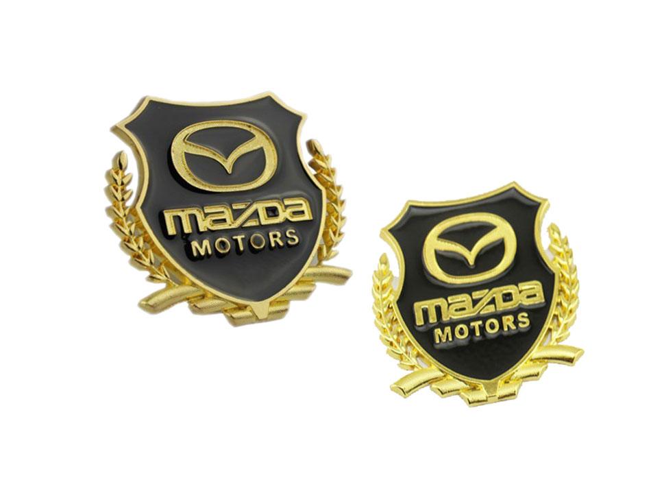 Bộ 02 Logo Bông lúa Dành Cho Xe Mazda