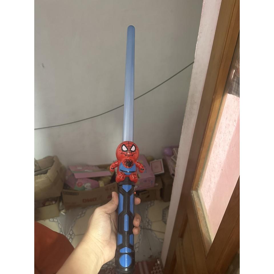 Kiếm Ánh Sáng Người Nhện Bản Dài Có Đèn Led Âm thanh cực đẹp đồ chơi siêu nhân Spiderman
