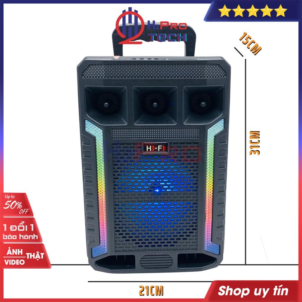 Loa Karaoke Bluetooth, Loa Karaoke Di Động Sz-16 Cao Cấp, Bass 16-100W-Đèn Led 7 Màu (Quà 199k Mic Có Dây)-H2Pro Tech