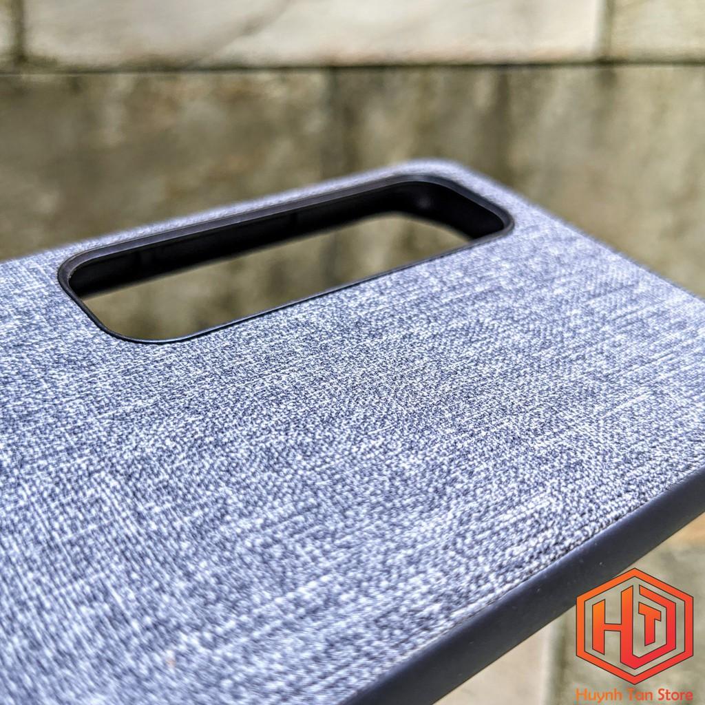 Ốp lưng Mi 10 Ultra vân vải Jean chống bám vân tay cực tốt