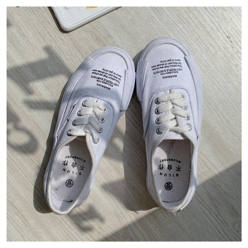 Giày thể thao in chữ mũi đế cao su - Giày nhiều màu 1969