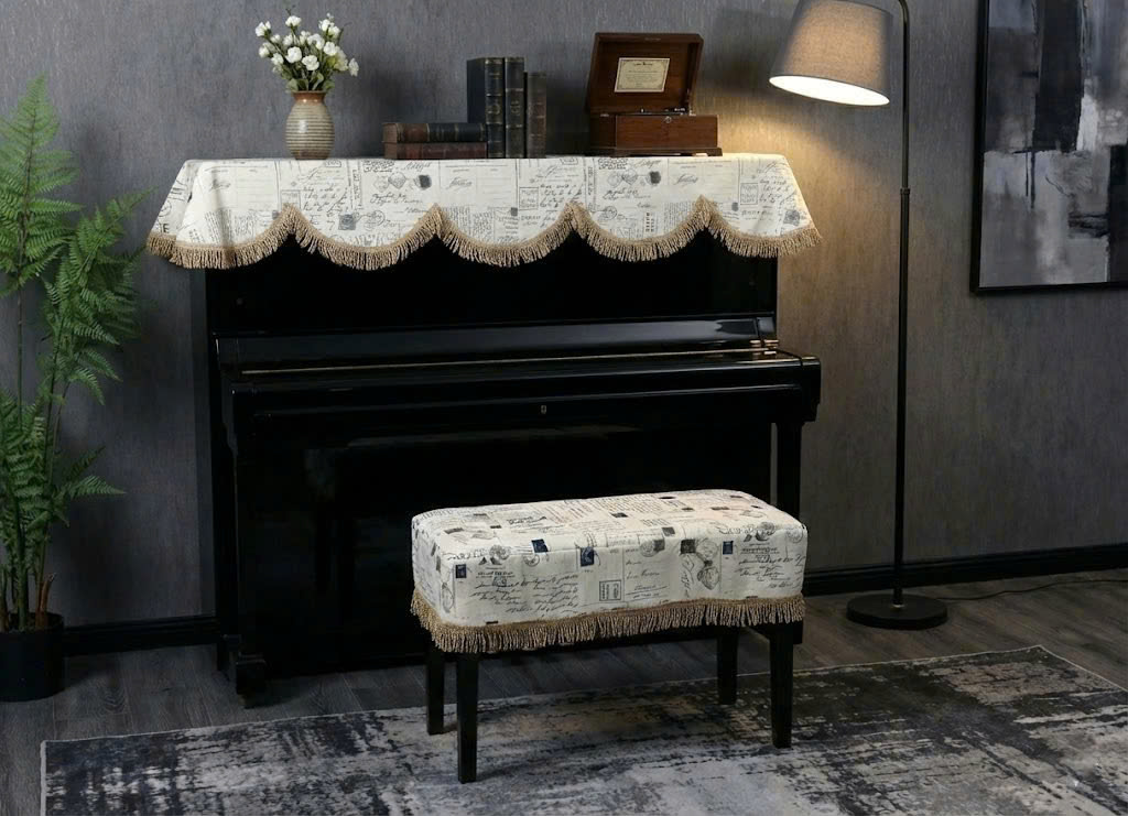 Khăn phủ đàn piano cơ đàn piano điện tử 88 phím sang trọng cổ điển - Hàng chính hãng