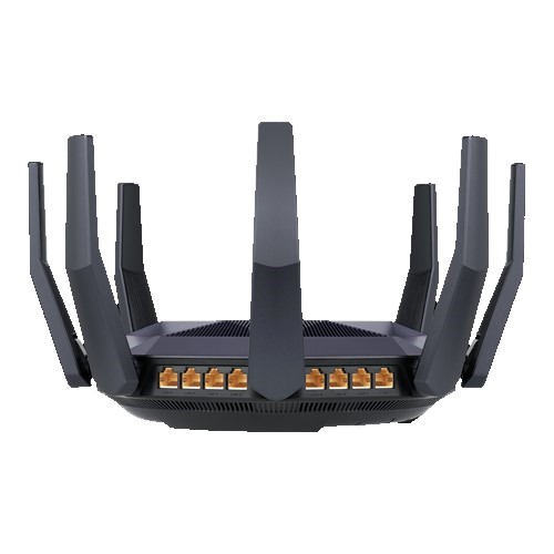 Router  Wifi 6 ASUS RT-AX89X Chuẩn AX6000 Hai Băng Tần Kép (Cực Hầm Hố Dành Cho Game Thủ) - Hàng Chính Hãng