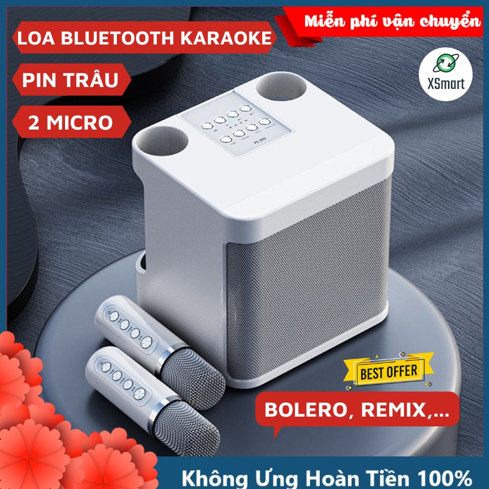 Loa Hát Karaoke Thông Minh Bluetooth 203BT NEW 2023 Có Thể Đổi Giọng Để Livestream Có VoiceMod Chỉnh Giọng-Hàng Chính Hãng