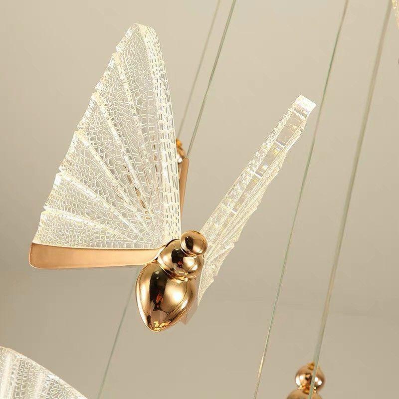 Bộ đèn ong bướm cho phong cách lãng mạn, đèn bàn, đèn cây trang trí phòng khách, đèn phòng ngủ cao cấp