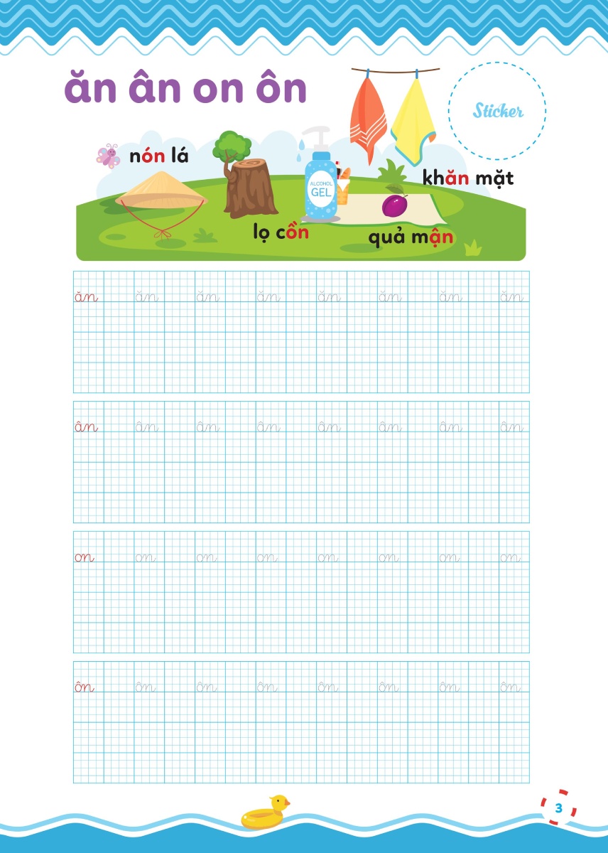 Vở Luyện Viết Hạ Cỡ Chữ Chữ Ô Li Nhỏ - Quyển 3: Vần _MEGA