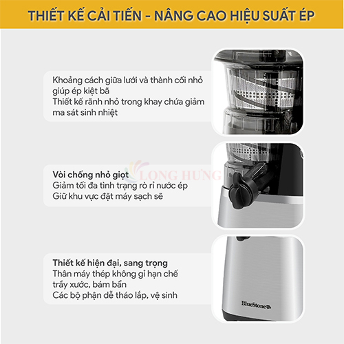 Máy ép chậm Bluestone SJB-6557 - Hàng chính hãng