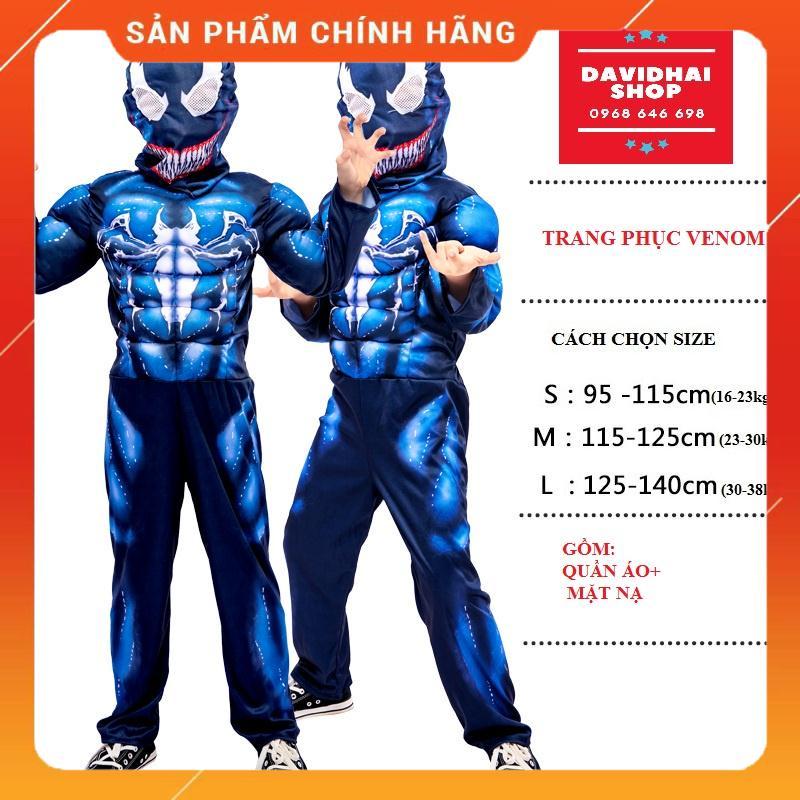 TRANG PHỤC SIÊU NHÂN VENOM HÓA TRANG SIÊU ANH HÙNG TRẺ EM