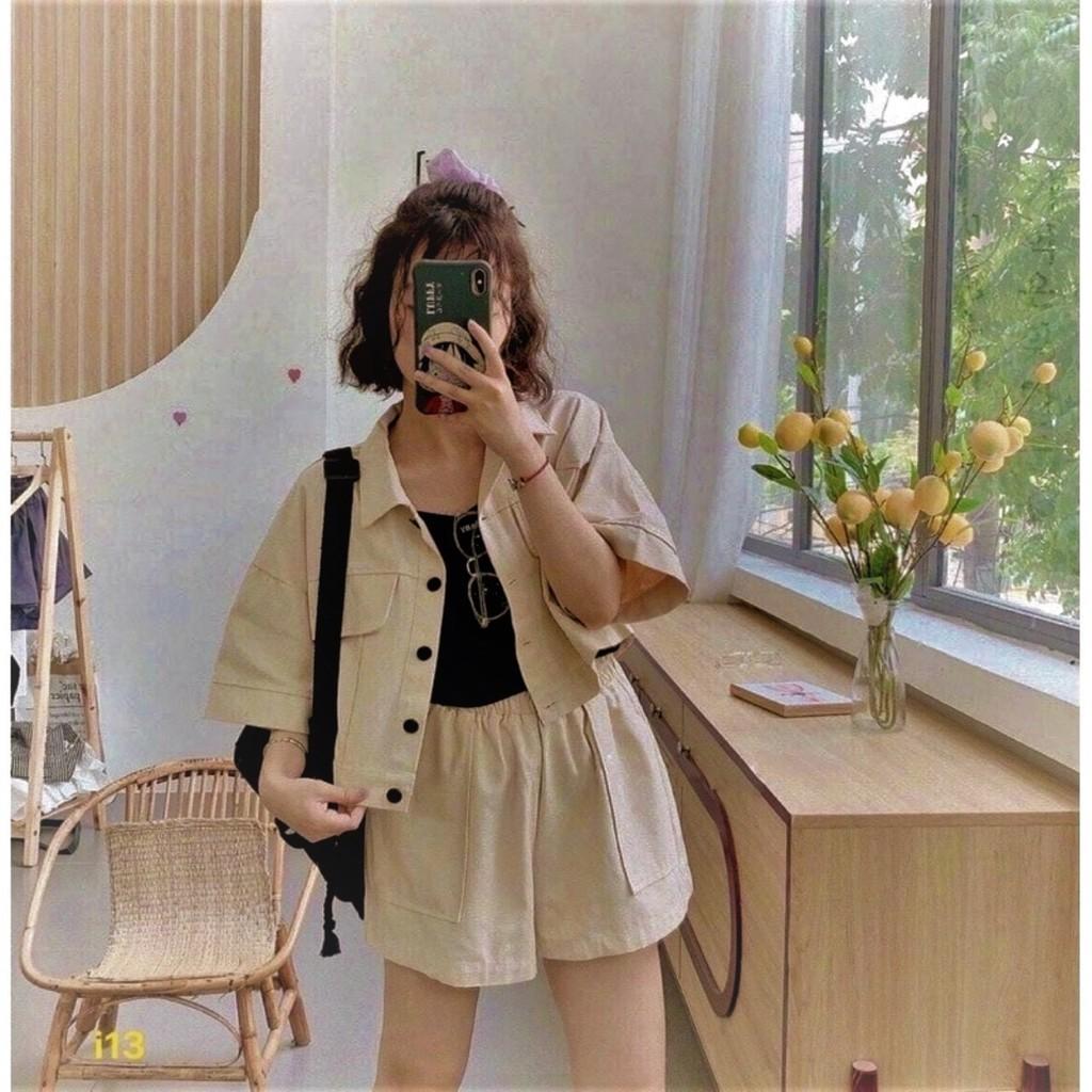 Đồ bộ nữ 3 món ( có áo lót thun lạnh ) chất fo vuông dày dặn * Set đồ bộ nữ hàng thiết kế