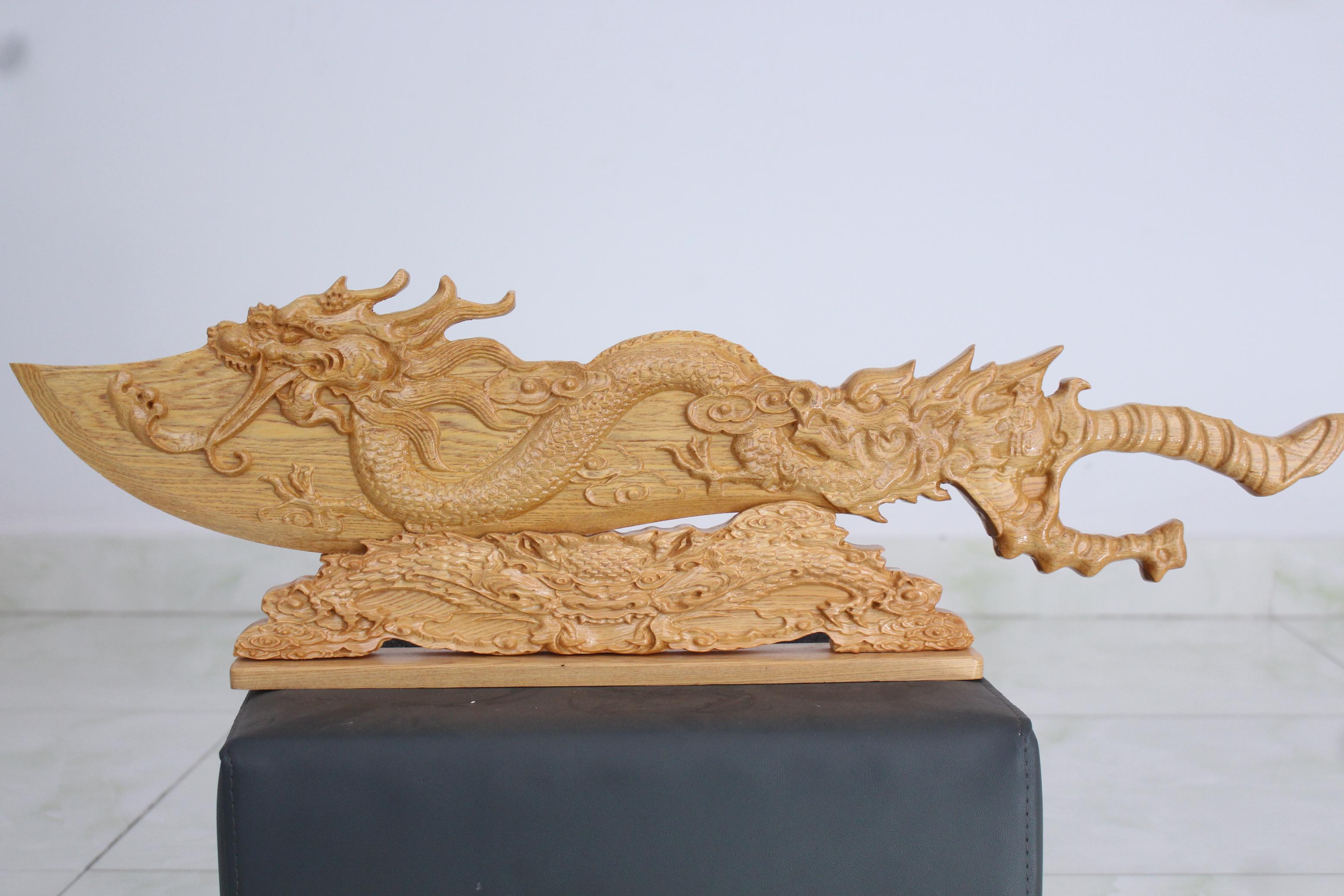 ĐAO GỖ pomu phong thủy dài 73cm