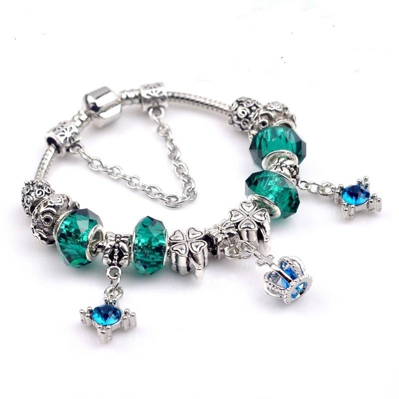 Vòng tay vương miện xanh