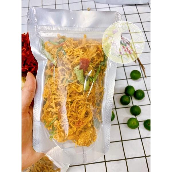 100G Khô Gà Lá Chanh - Mực Xé Tẩm Vị - Khô Bò Xé Sợi - Tép sấy - Nguyên Liệu Bánh Tráng Trộn Ngon