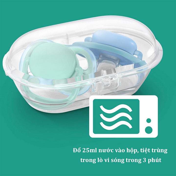 Ty giả Philips Avent ty ngậm giả Núm ti giả ngậm thông khí chỉnh nha Không chứ BPA an toàn cho bé hàng chính hãng Tặng móc khóa xinh xắn thương hiệu Bamboo Life