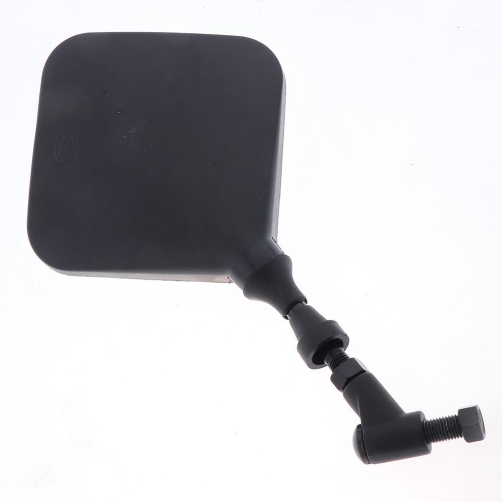 2 Pieces Colorful Rear View Side Mirrors Universal suit for Motorcycle Cruiser Chopper ATV Scooter, Black