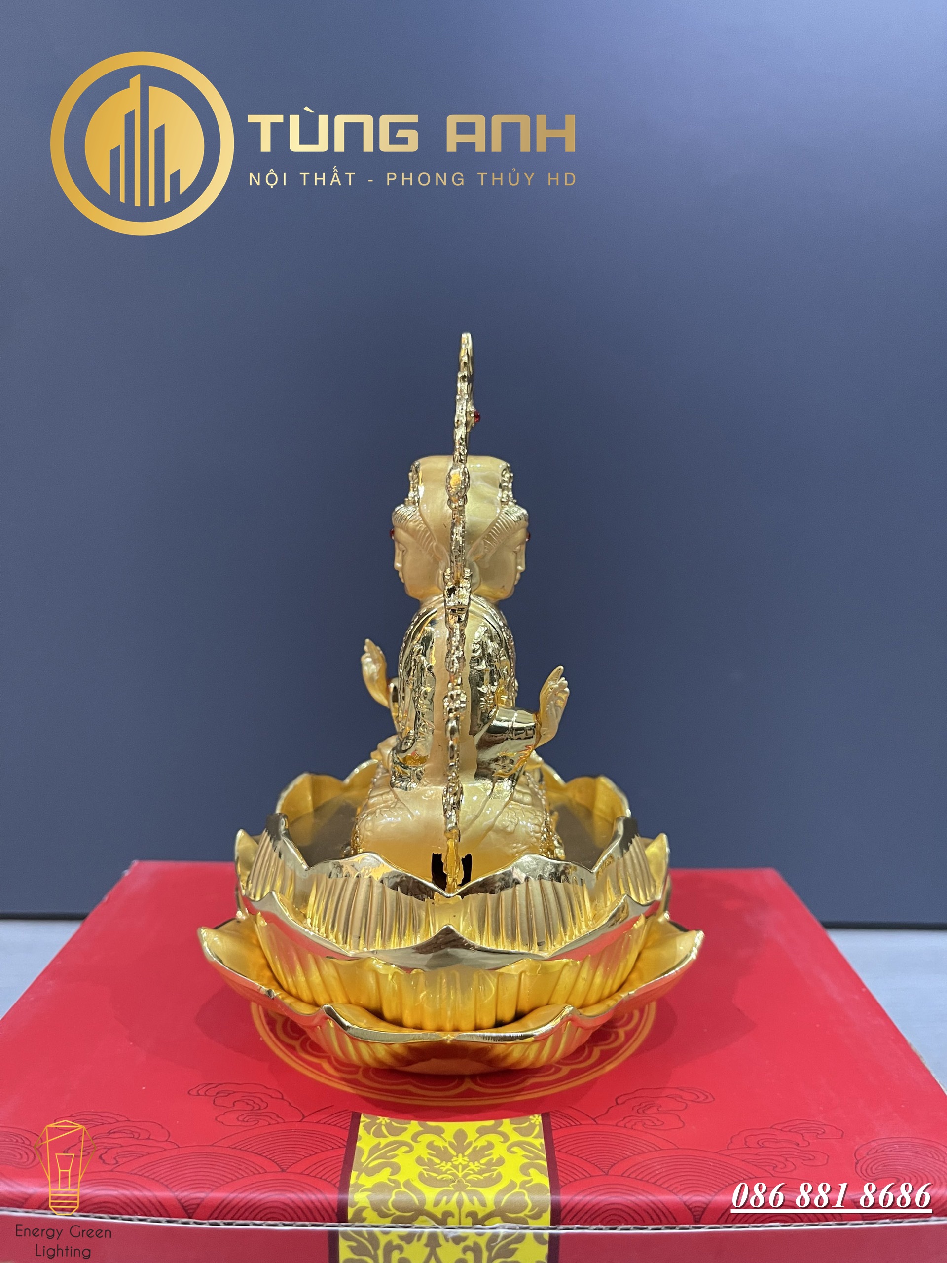 Tượng Phật Phong Thủy Gắn Trên Ô tô Hoặc Để Bàn Thờ, Bàn Làm Việc - May Mắn,Tài Lộc,Bình An - Tỏa Hương Thơm - Có Video