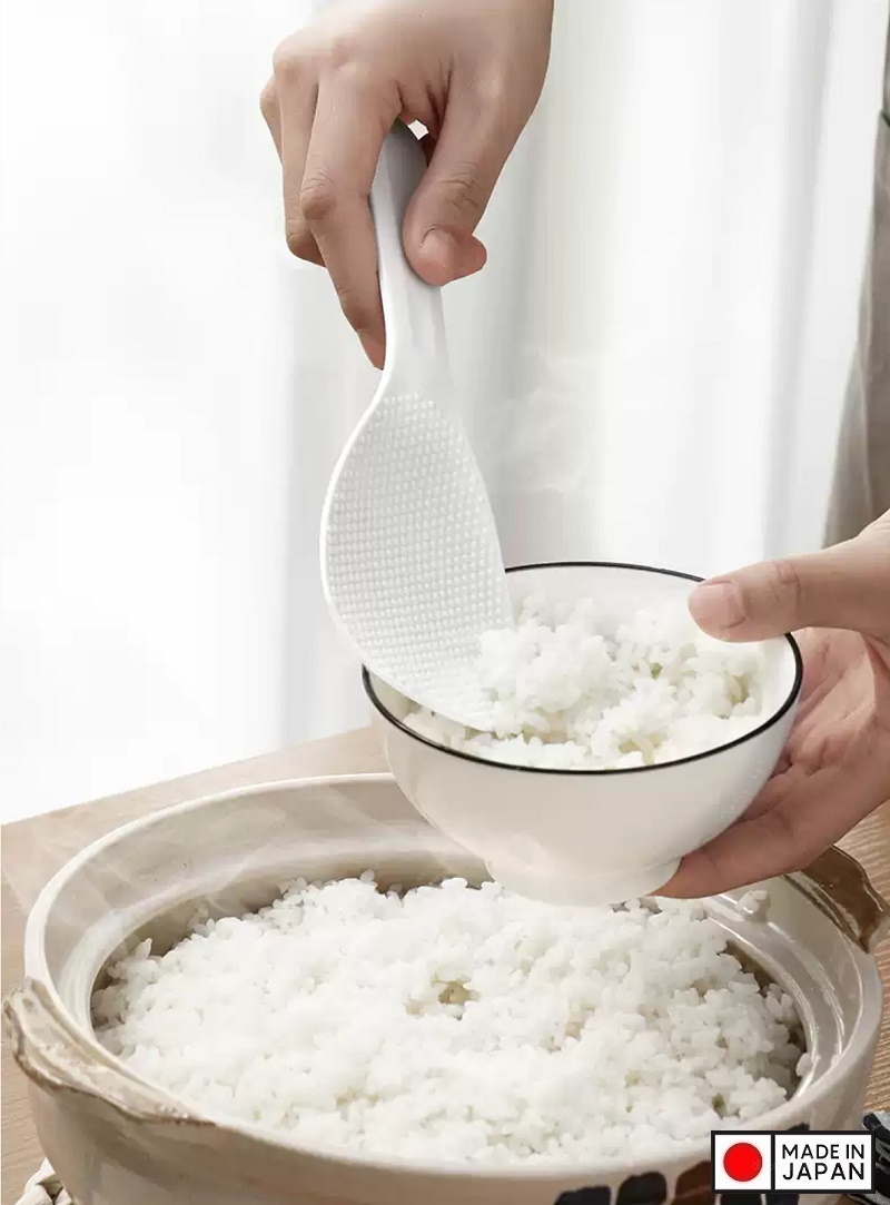 MUÔI XỚI CƠM ION BẠC KHÁNG KHUẨN AG+ SIÊU CHỐNG DÍNH NAKAYA - HÀNG NỘI ĐỊA NHẬT BẢN