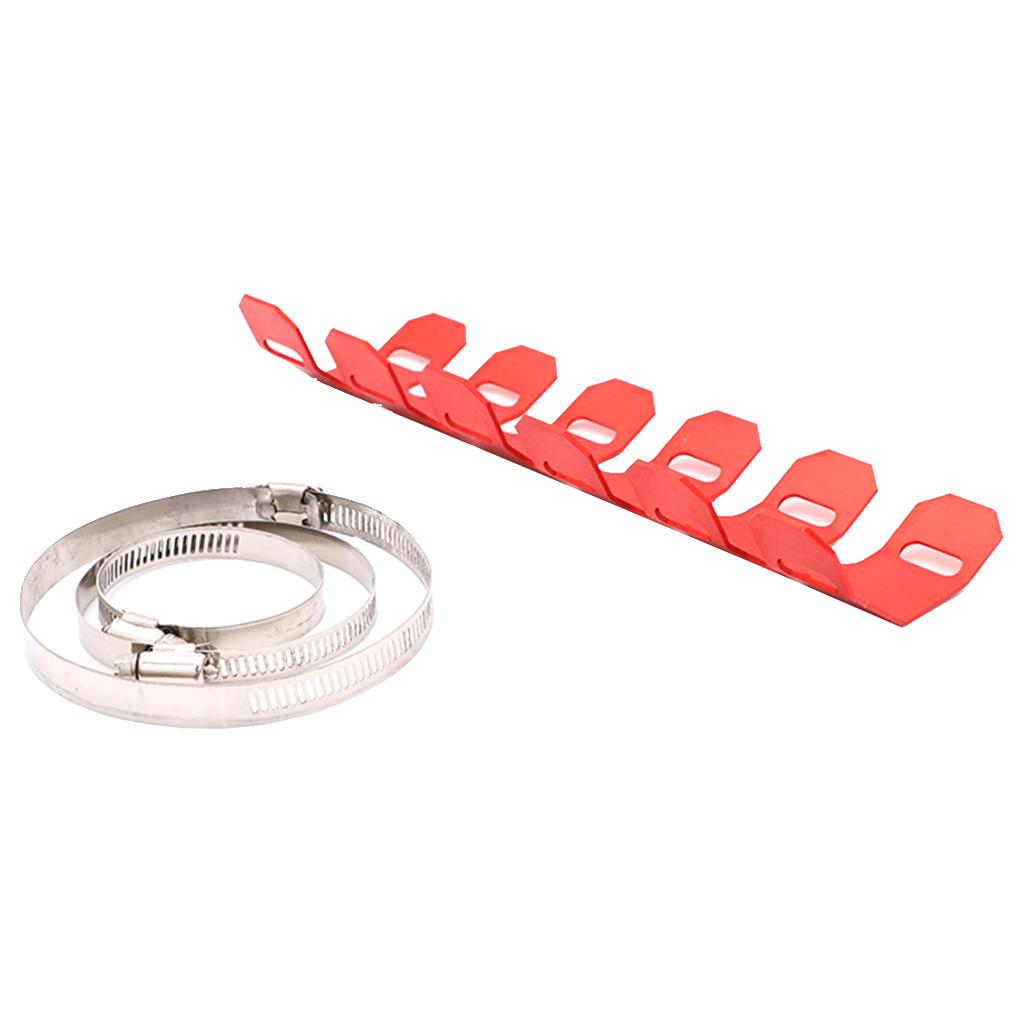 25CM Exhaust Mufflers Anti Hot Aluminum Heat Shield Cover Pipe Leg Protector for 2-stroke Motorcycles Motorbike Motorcross Dirt Bike