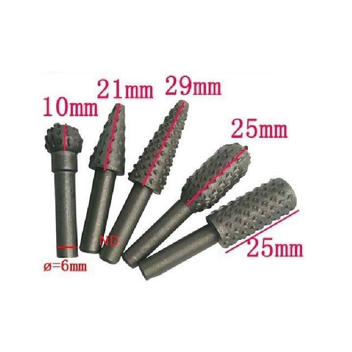 Bộ 5 mũi khoan dùi khoét doa gỗ