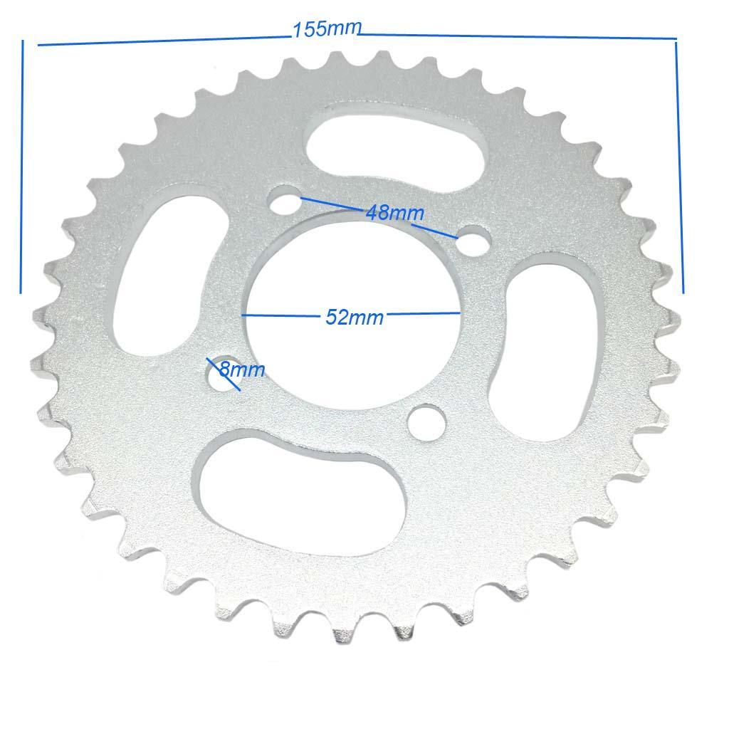 2X 37 52mm Sprocket for 420 Chains ATV Quad Dirt Bike