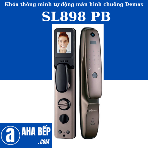 Khóa Thông Minh Tự Động Demax SL898 PB. Hàng Chính Hãng