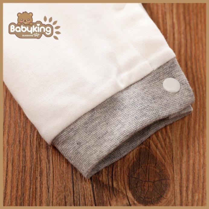 BodySuit,áo liền quần dễ thương dài tay kiểu sư tử cho bé ,cotton 100%,thương hiệu Aiueo Nhật Bản.