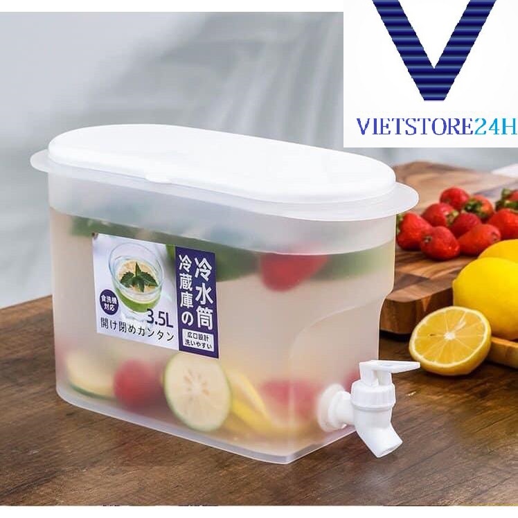 HỘP ĐỰNG NƯỚC TRÁI CÂY CÓ VÒI, DUNG TÍCH 3.5L VT