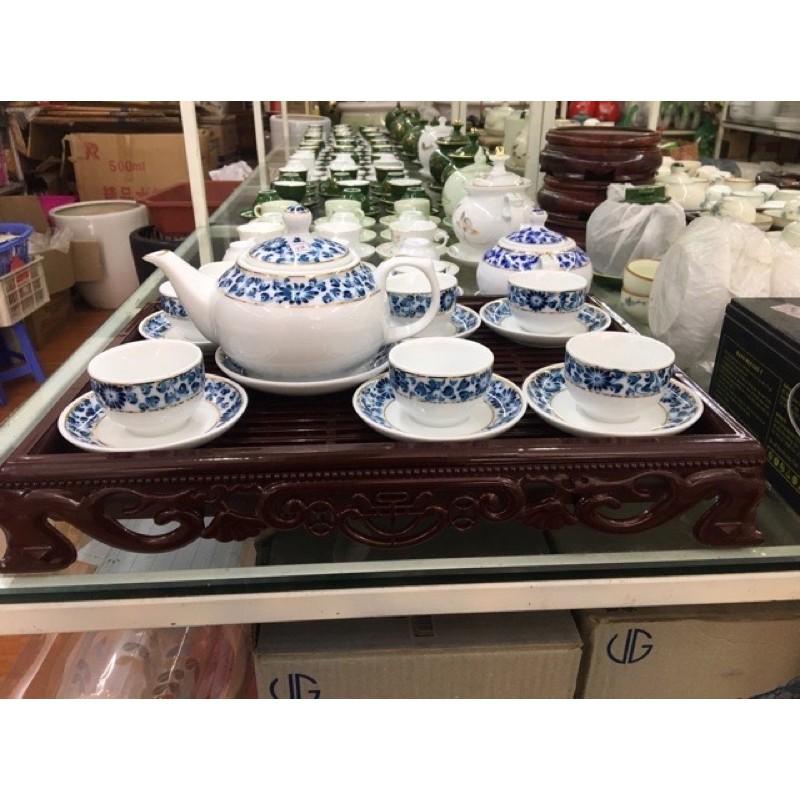 Khay trà giả gỗ cao cấp 2021 40x30x7cm