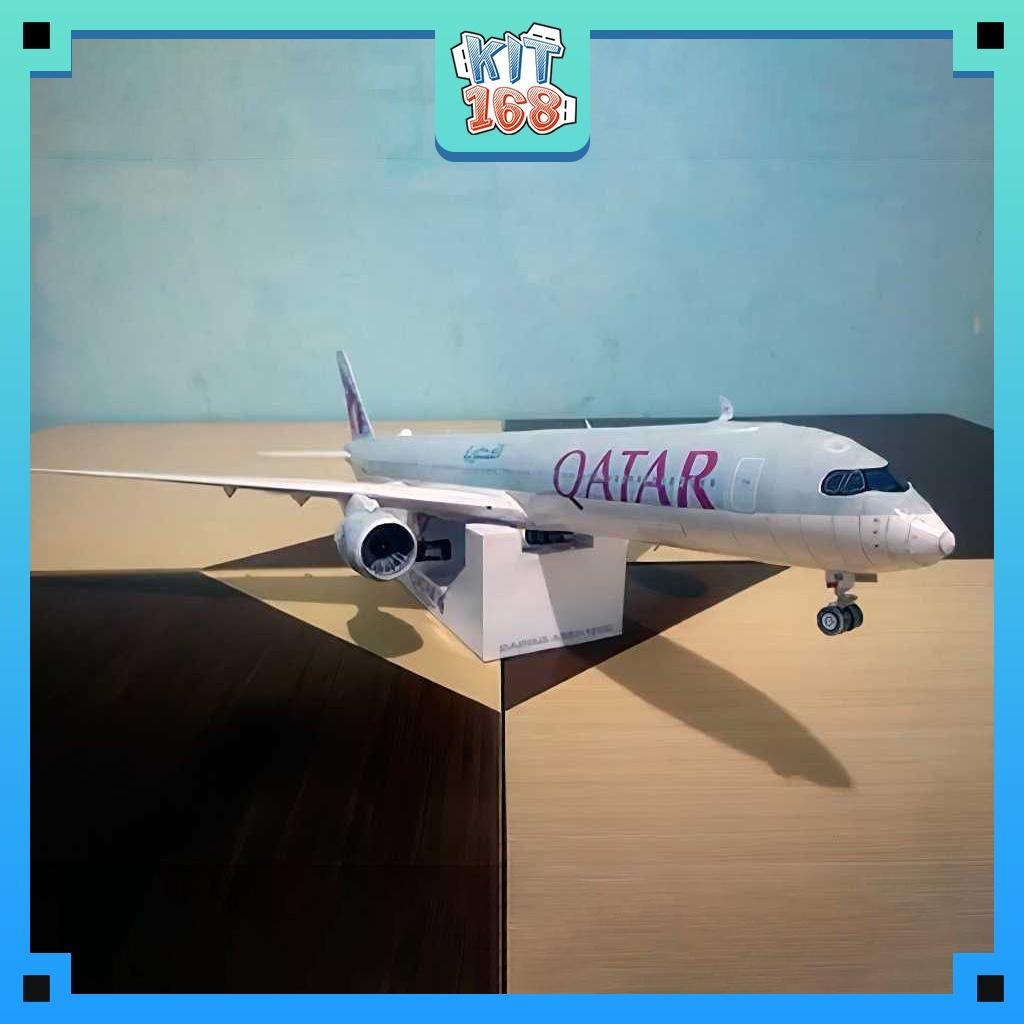 Mô hình giấy Máy bay Qatar Airways Airbus A350-1000