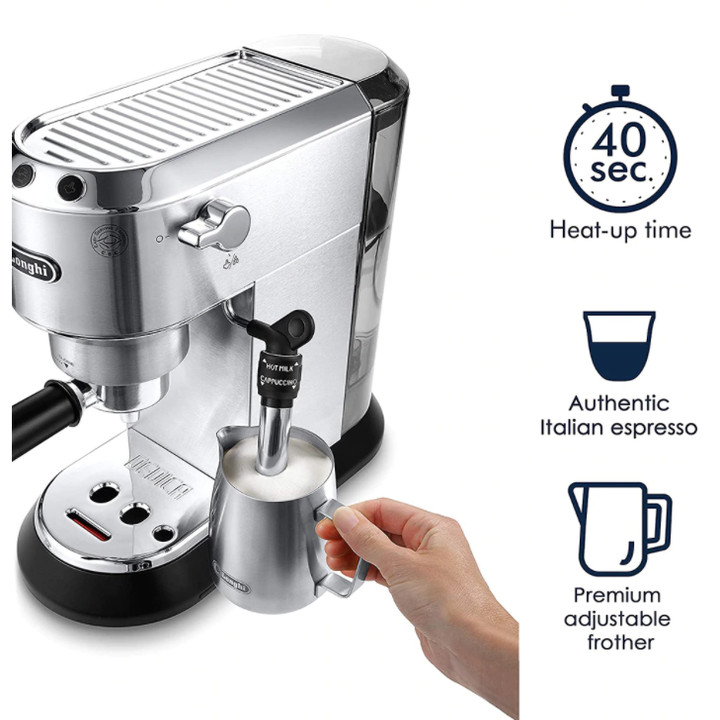 Máy pha cà phê Delonghi EC685.M với công suất 1300W - 1350W Dung tích 1.1L Pha chế được Espresso, Cappuccino - Hàng nhập khẩu