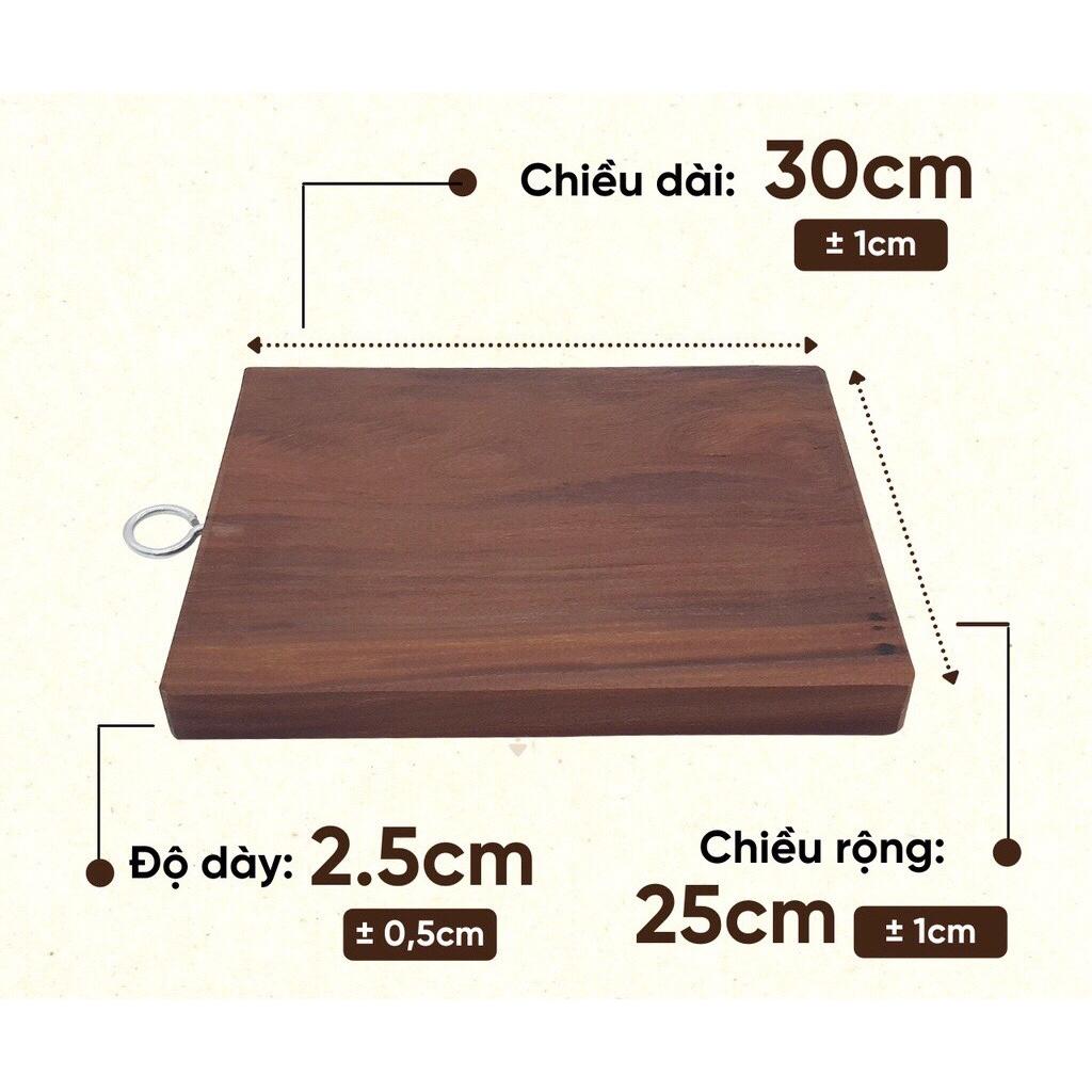 Thớt chữ nhật, gỗ nghiến tay bắc độ bền cao