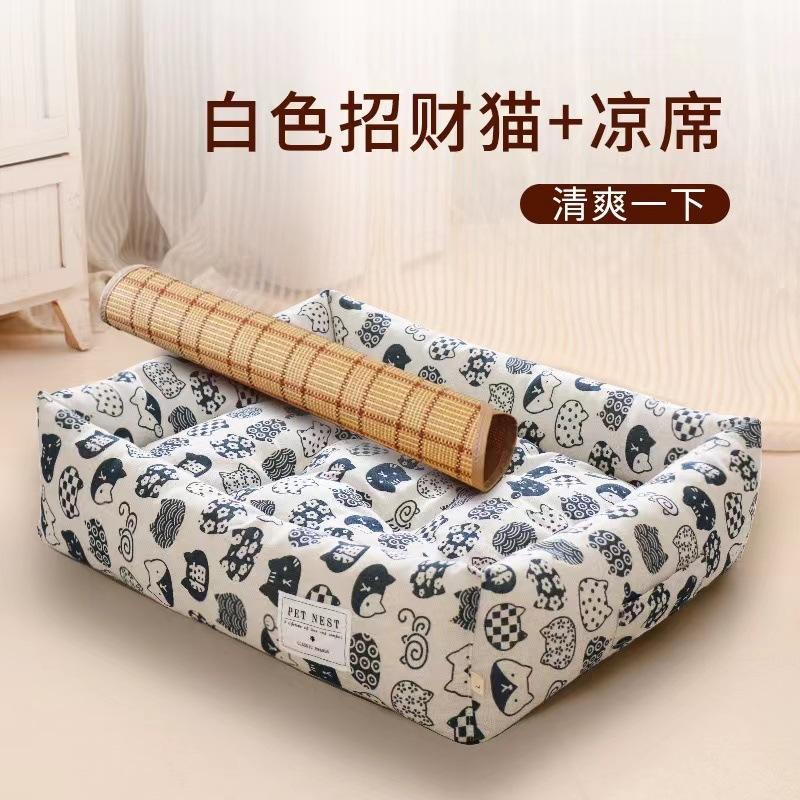 Cũi chó đảm bảo chất lượng bốn mùa hè phổ thông Teddy Fadou Corgi Bichon Pomeranian cũi chó vừa và nhỏ cũi thú cưng
