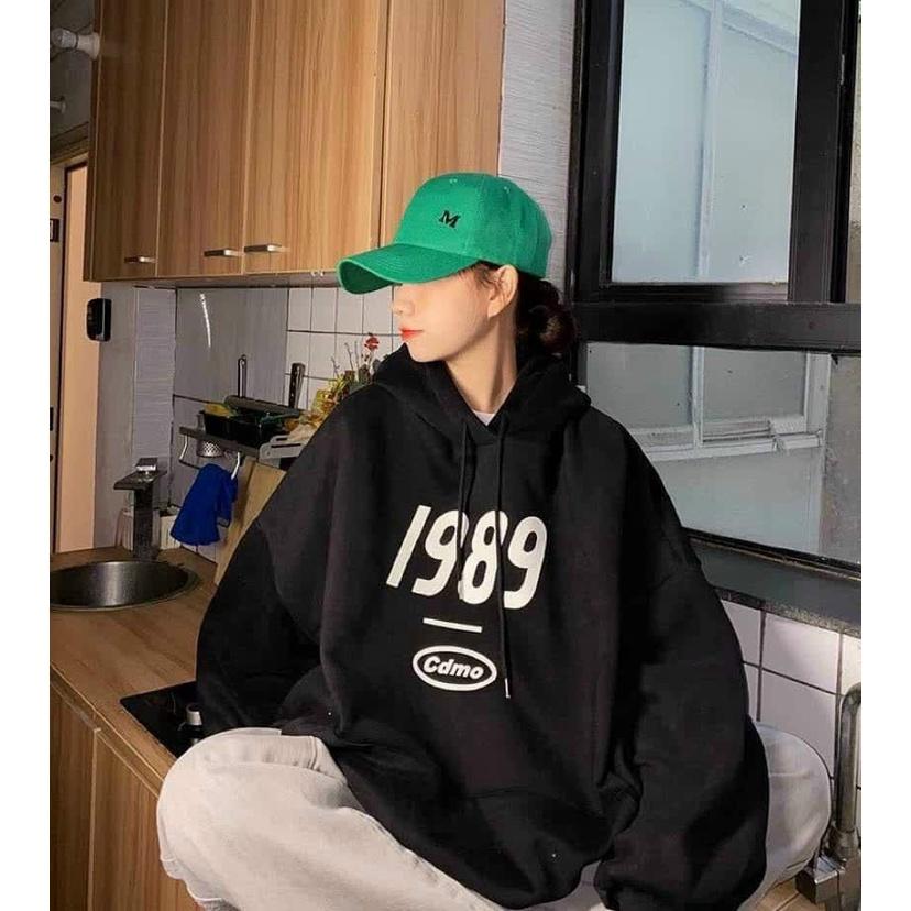 Áo Hoodie Nỉ Bông TAY PHỒNG 1989 Form Rộng Nam Nữ Unisex Phong Cách Ulzzang