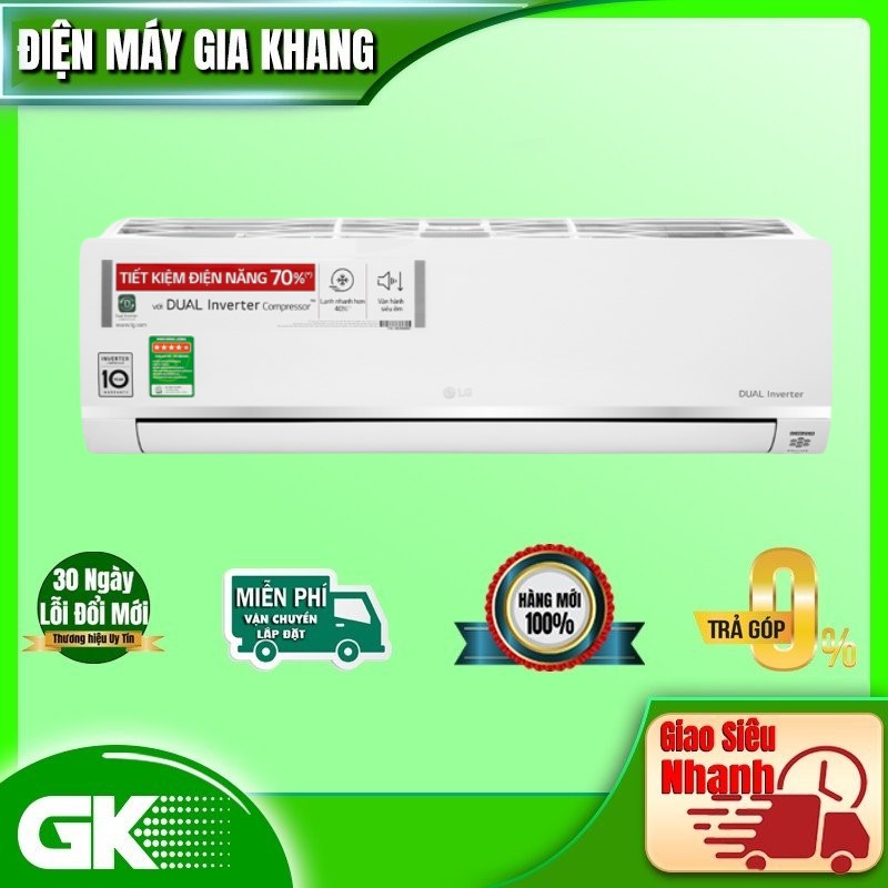 Máy Lạnh LG Inverter 1.0 HP V10API1 - Hàng chính hãng - Giao HCM và 1 số tỉnh thành