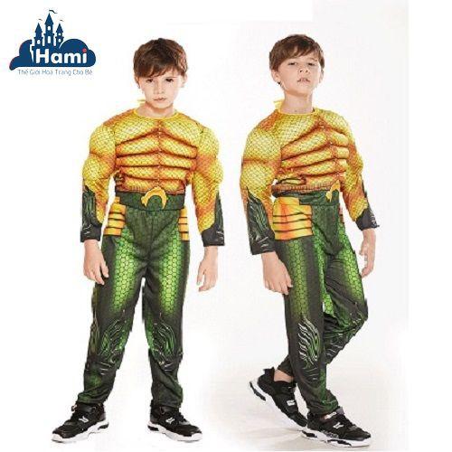 Hóa Trang Thần Biển Cả Độn Cơ Bắp Cho Bé