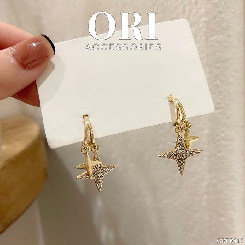 Bông tai Ngôi sao đính đá Erasmus độc đáo sang trọng ORI ACCESSORIES B111