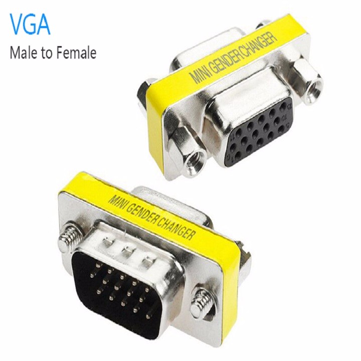 Đầu Nối Vga-Vga, 2 Đầu Âm. Hàng Chuẩn Chất Lượng Tốt Giá Rẻ