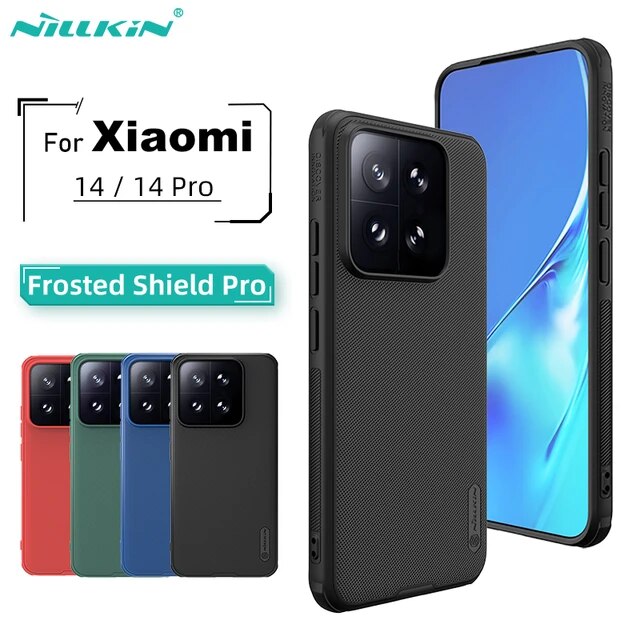 Ốp lưng dành cho Xiaomi 14 - Xiaomi 14 Pro Nillkin Frosted Shield Pro - Hàng nhập khẩu