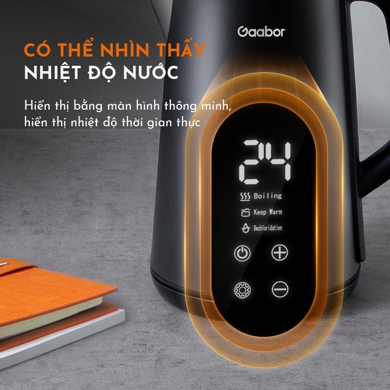 Bình đun siêu tốc thông minh GAABOR GK-S18P dung tích lớn 1.8L - 1350W - Hàng chính hãng