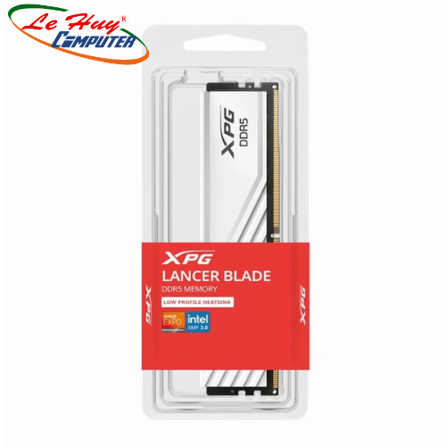 Ram ADATA XPG LANCER BLADE DDR5 WHITE 16GB 5600MHz (1x16GB) AX5U5600C4616G-SLABWH Hàng Chính Hãng