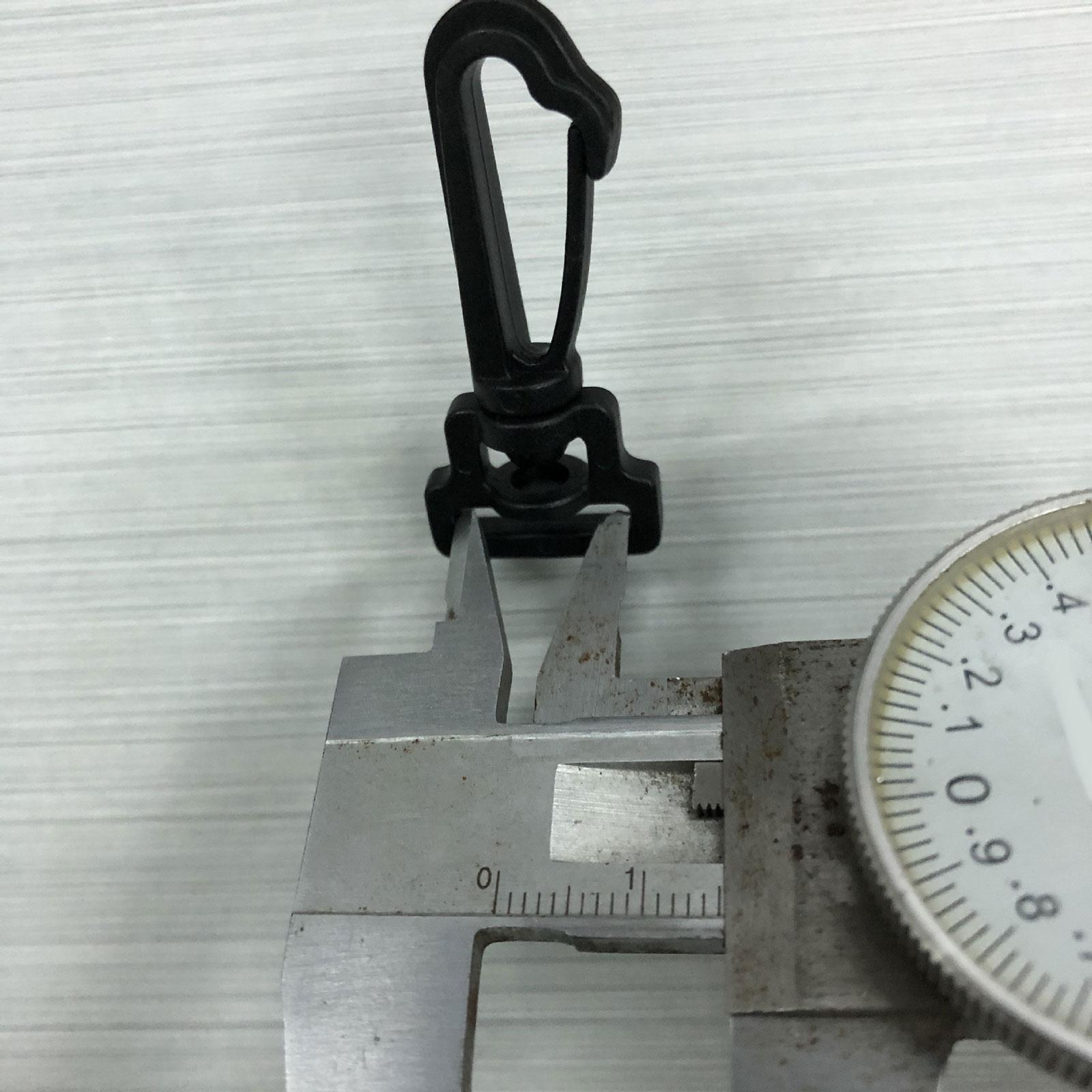 10Pcs Swivel Snap Hook Swivel Clip 0.6" Inner Diameter 360 Degree Rotation Webbing Strap Buckle Lobster Claw Clasps for Handbags